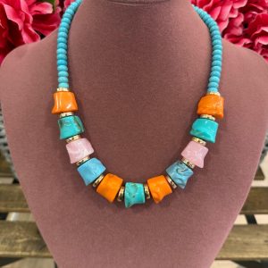 Collar eslabones de colores