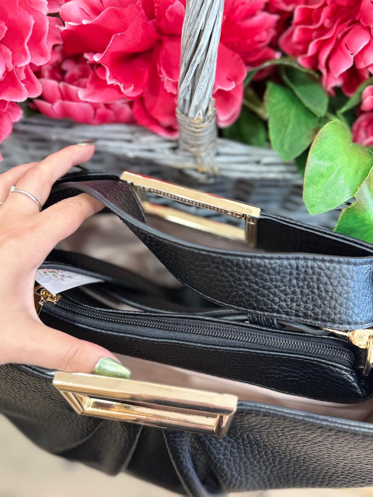 Bolsos asa dorada rectangular - Imagen 4