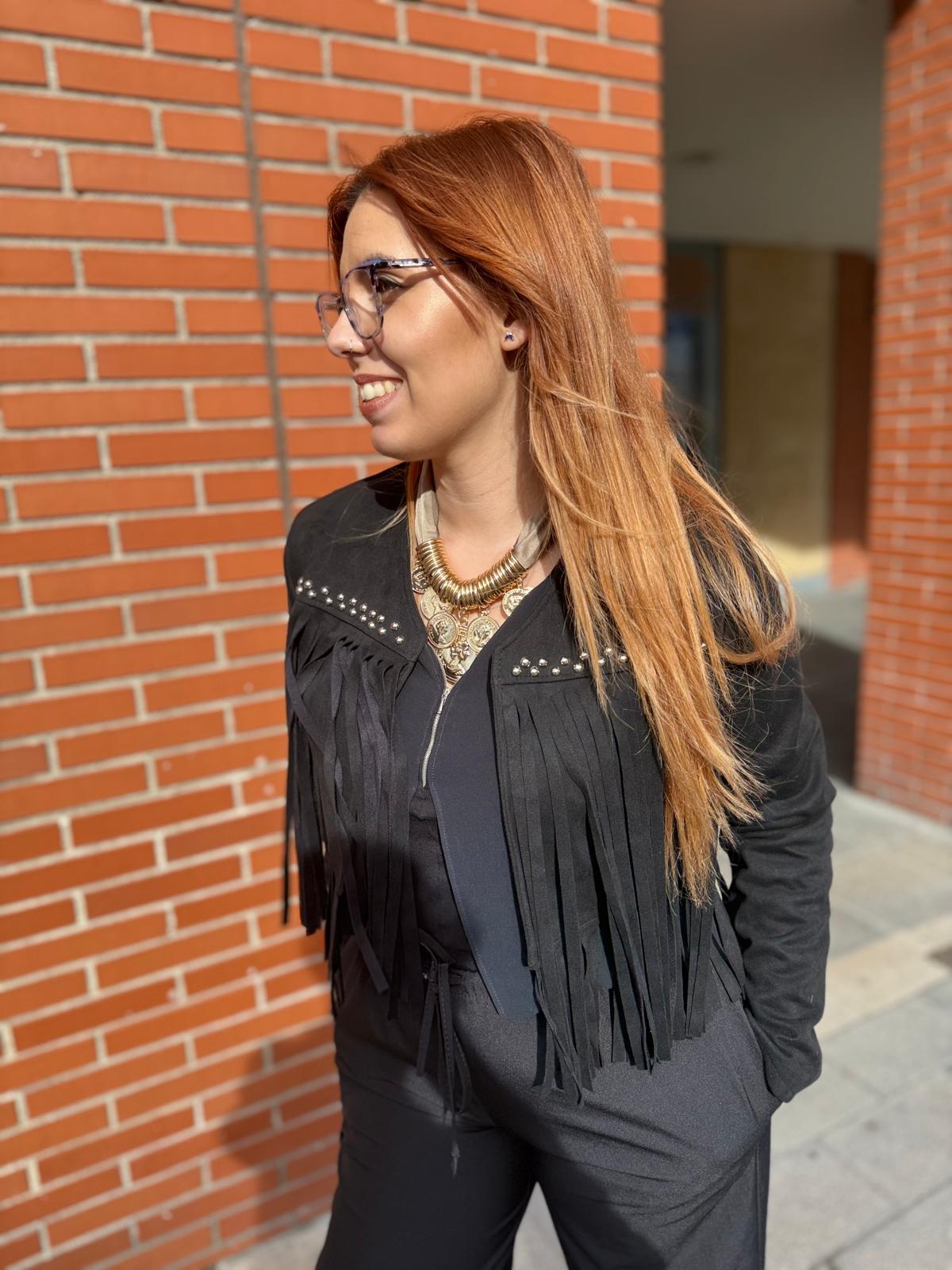 Cahqueta torera con flecos y tachuelas - Imagen 6