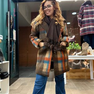 Chaquetón acolchado de paño