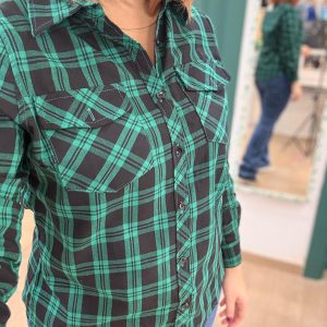 Camisa cuadros verde
