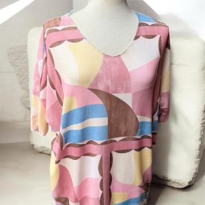 Blusa estampada oversize