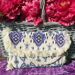 bolso étnico azulado